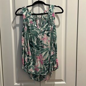 Xl old navy palm leaf tank top
